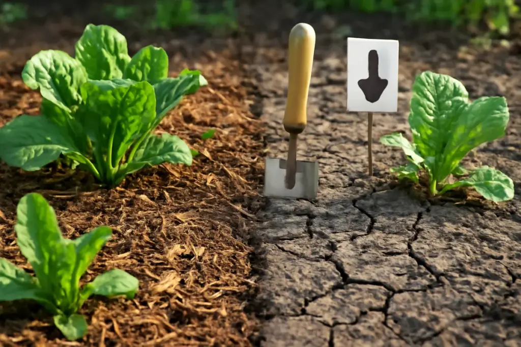 Cosa succede se eviti la pacciamatura organica? Il rischio invisibile per la salute del terreno