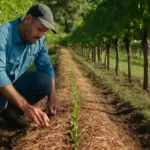 Esperienze con mulching naturale tra i filari: il beneficio concreto sulla germinazione delle colture